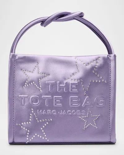 Marc Jacobs The Mini Star Crystal Tote Bag In Lilac
