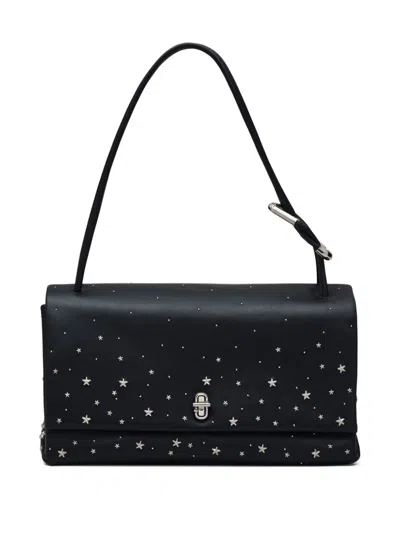 Marc Jacobs The Mini Star Studded Dual Shoulder Bag In Black
