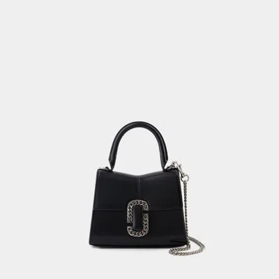Marc Jacobs The Mini Top Handle Bag -  - Leather - Black/argentã©