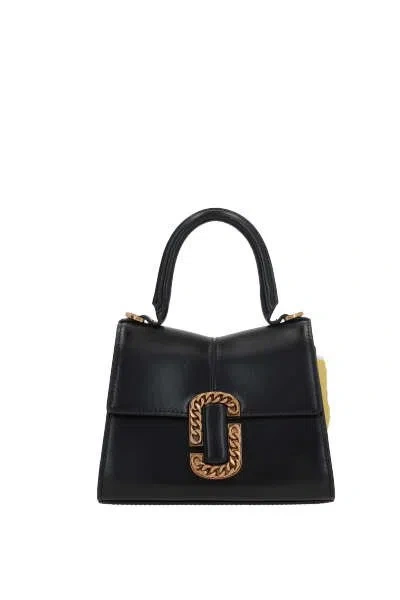 Marc Jacobs The Mini Top Handle Bag In Black