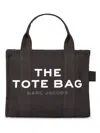 Marc Jacobs Black Canvas Mini The Tote Bag Handbag In Black