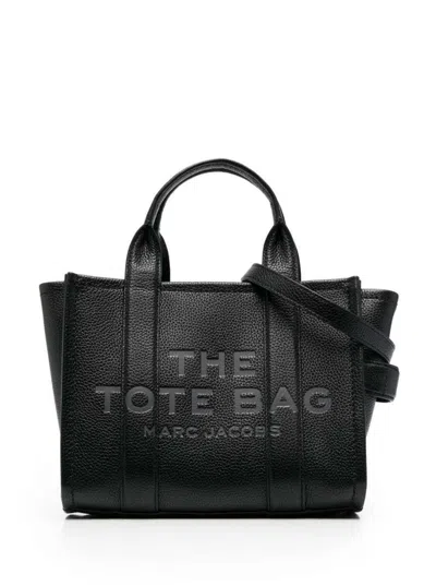 Marc Jacobs Small The Leather Tote Bag In 001 Black