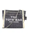 Marc Jacobs The Mini Tote Bag Denim In Black