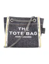 Marc Jacobs The Mini Tote Bag Denim In Grey