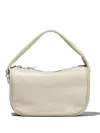 Marc Jacobs The Pushlock Mini Leather Hobo Bag In Neutrals