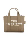 Marc Jacobs Cotton Logo-printed Tote Bag With Double Handles In Verde