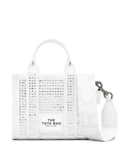 Marc Jacobs The Mini Tote Bags In 103 White Crystal