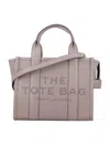 Marc Jacobs The Mini Tote Leather Bag In Grey