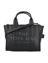 Marc Jacobs The Mini Tote Leather Bag In Black