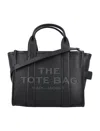 Marc Jacobs The Mini Tote Leather Bag In Black