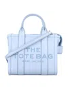 Marc Jacobs The Mini Tote Leather Bag In Blue