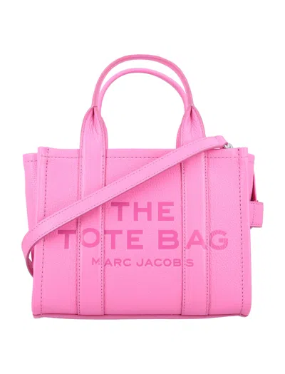 Marc Jacobs The Mini Tote Leather Bag In Bow Pink