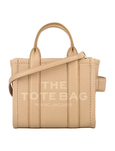 Marc Jacobs The Leather Mini Tote Bag In Camel