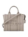 Marc Jacobs The Mini Tote Leather Bag In Cement