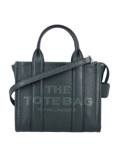 Marc Jacobs The Mini Tote Leather Bag In Green
