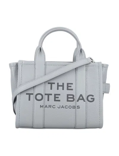 Marc Jacobs Logo Embossed Mini Tote Bag In Wolf Grey
