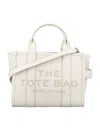 Marc Jacobs The Mini Tote Leather Bag In Silver