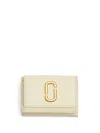 Marc Jacobs Logo-plaque Leather Wallet In Neutrals