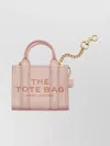 Marc Jacobs The Miniature Leather Chain Keychain In Neutrals