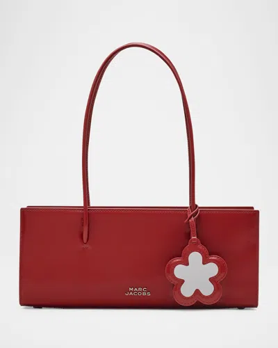 Marc Jacobs The Mirror Leather Satchel Bag In Red