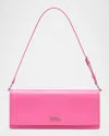 Marc Jacobs The Mirror Leather Shoulder Bag In Pink