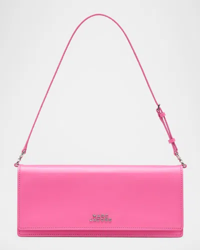 Marc Jacobs The Mirror Leather Shoulder Bag In Pink
