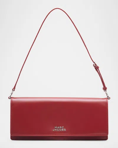 Marc Jacobs The Mirror Leather Shoulder Bag In Red