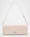 Marc Jacobs The Mirror Leather Shoulder Bag In White