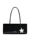 Marc Jacobs The Mirror Satchel Leather Shoulder Bag In Black