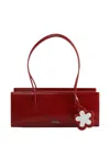 Marc Jacobs The Mirror Satchel Leather Shoulder Bag In Red