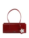 Marc Jacobs The Mirror Satchel Leather Shoulder Bag In Red