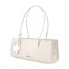 Marc Jacobs The Mirror Satchel Shoulder Bag In White