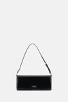 Marc Jacobs The Mirror Shoulder Leather Bag In Black