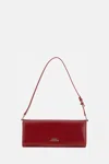Marc Jacobs The Mirror Shoulder Shoulder Bag In Bordeaux Leather In Pink