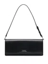 Marc Jacobs The Mirror Shoulder Leather Bag In Black