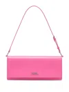 Marc Jacobs The Mirror Shoulder Leather Bag In Pink