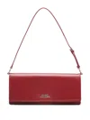 Marc Jacobs The Mirror Shoulder Shoulder Bag In Bordeaux Leather In Pink