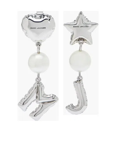 Marc Jacobs The Mj Balloon Earrings In Silver