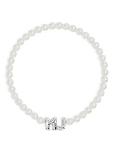 MARC JACOBS THE MJ BALLOON PEARL NECKLACE