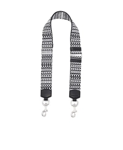 Marc Jacobs The Monogram Bag Strap In Black