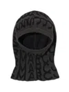 Marc Jacobs Monogram Knitted Hat Graphic Pattern In Black