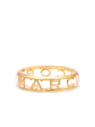 Marc Jacobs The Monogram Bangle Bracelet In Gold