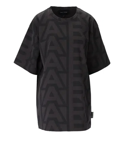 Marc Jacobs Gray 'the Monogram' Big T-shirt In Multi