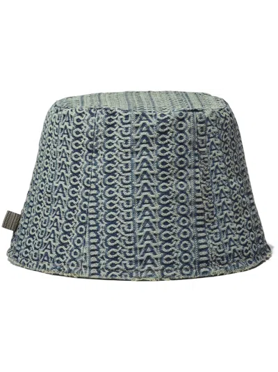 Marc Jacobs Monogram Bucket Hat In Blue