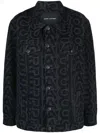 Marc Jacobs 'the Monogram Denim Jacket' In Black