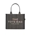 Marc Jacobs Sac Cabas The Monogram Jacquard Large Tote Bag In Black
