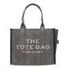 Marc Jacobs The Monogram Jacquard Large Tote In Gray