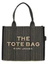 Marc Jacobs 'the Monogram Jacquard Large Tote' Shopping Bag In Black