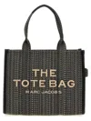 Marc Jacobs The Monogram Jacquard Large Tote Shopping Bag In Sand