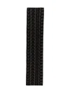 Marc Jacobs Wool Monogram-pattern Knit Scarf In Grey